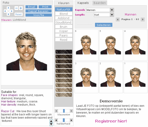 Virtueel herenkapsel demo