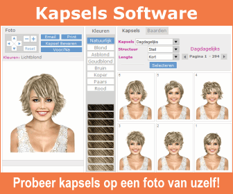 kapsels software - kapsels proberen op je eigen foto