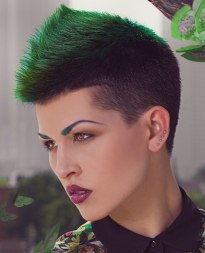 kort groen haar