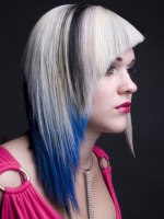 blauwe haarkleur