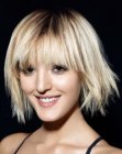 kort blond haar