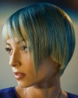 blond en blauwe haarkleur