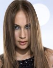 lang glad haar