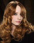 lang koperblond haar