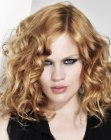 wild krullend haar