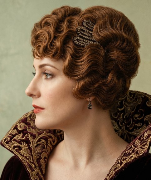 Het haar van een moderne vrouw in 1914