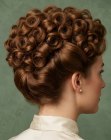 Vintage opgestoken kapsel