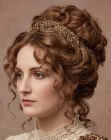 Romantische hoge chignon
