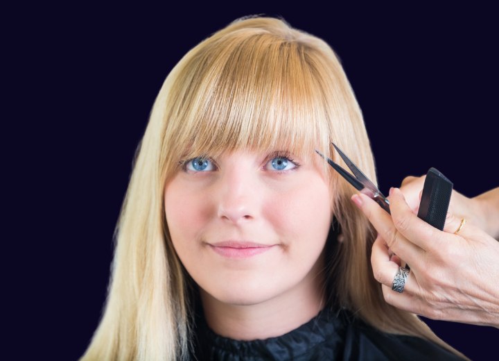 Een pony knippen