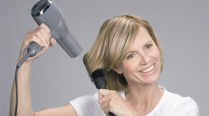 haarstyling instructie foto