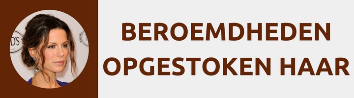 Beroemdheden met opgestoken haar