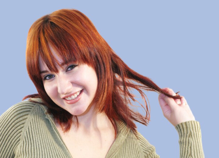 Vrouw met rood haar