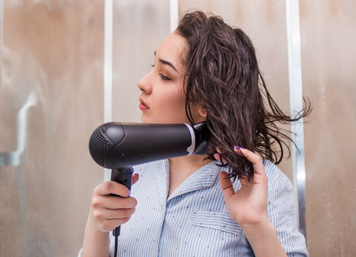 Haar drogen voor het slapen