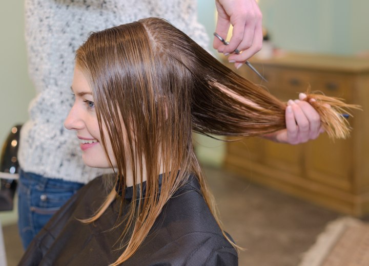 Haar in laagjes knippen