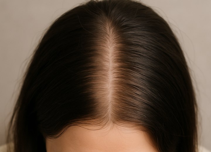 Geverfd haar met lichtere haarwortels