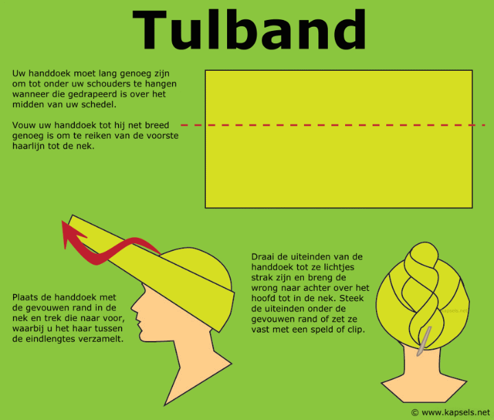 Hoe een tulband maken met een handdoek