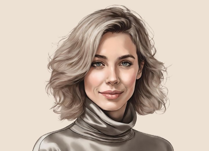 Het haar van een vrouw en de dominante kant ervan