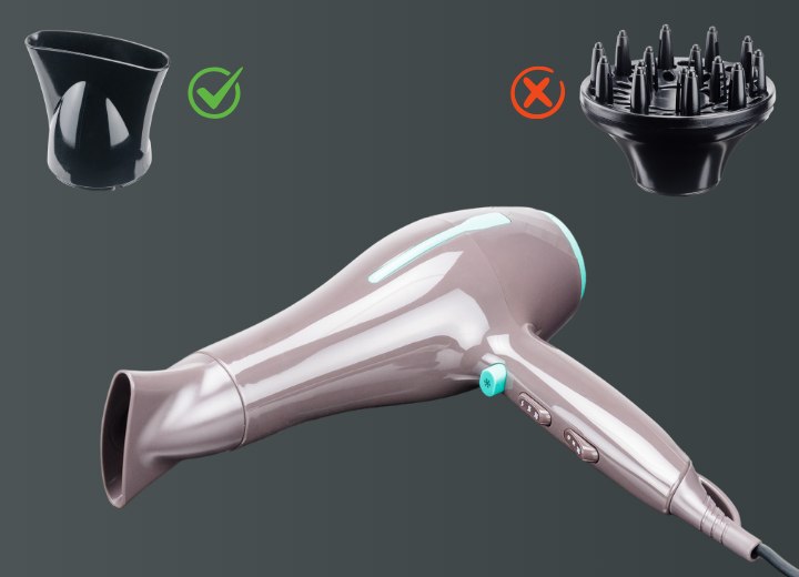 Haardroger met een concentrator