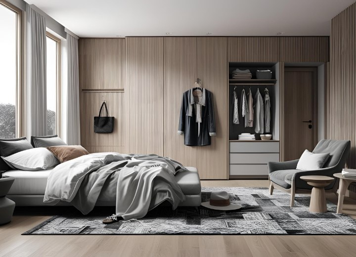 Interieur van een huis waaruit luizen moeten verwijderd worden