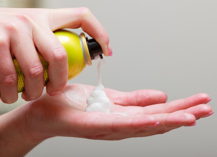 Volumemousse voor het haar