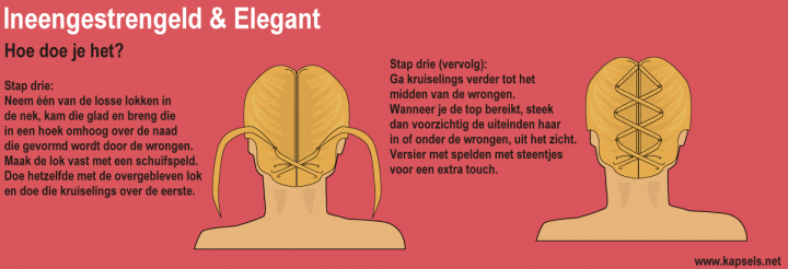 Methode voor glad opgestoken haar