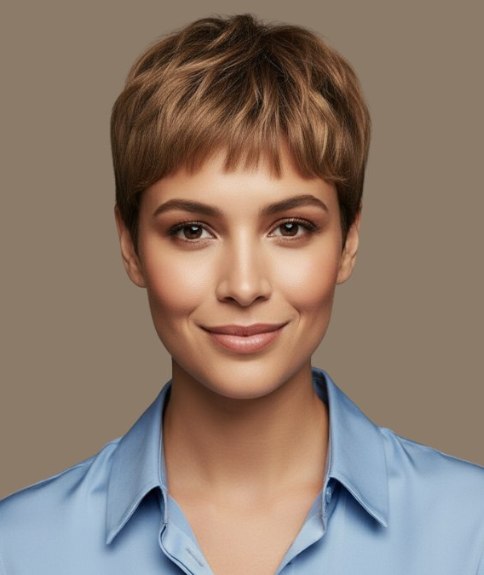 Korte coupe met een korte pony