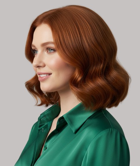 Bob met waves - Zijaanzicht