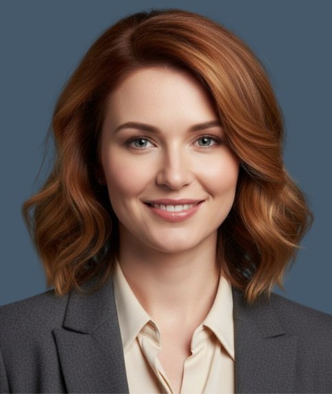 Flatterende coupe die net boven de schouders valt