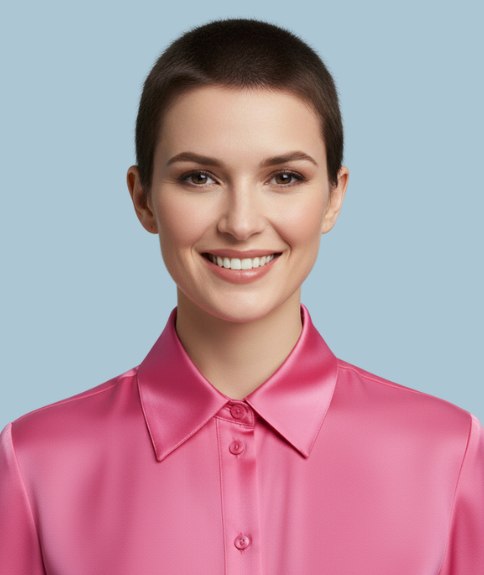 Ultrakort haar voor een vrouw