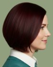 Bob met het haar tot onder de kin