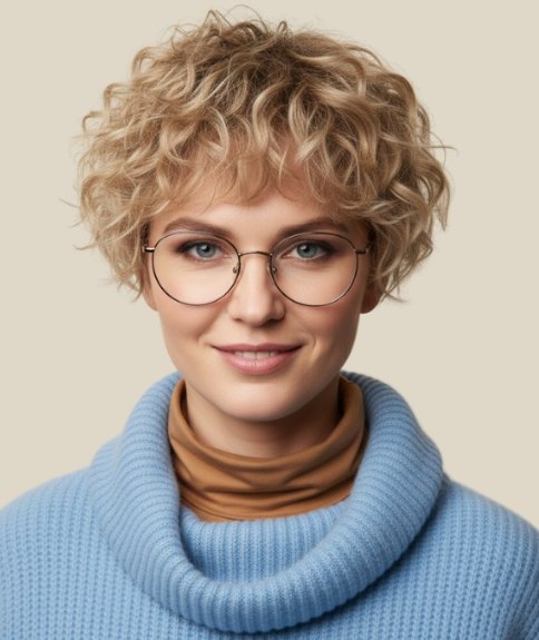 Korte coupe voor natuurlijk krullend haar