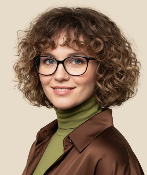 Bob voor haar met krullen