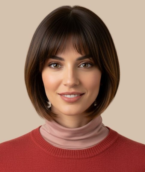 Bob met gradatie en een zachte pony