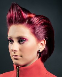glanzend rood haar