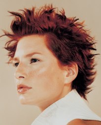 punkkapsel voor rood haar