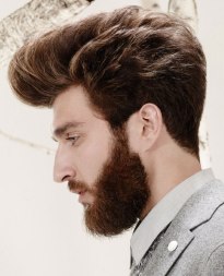 mannelijke look met baard