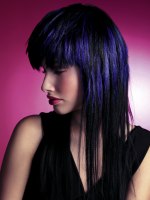 indigoblauwe haarkleur