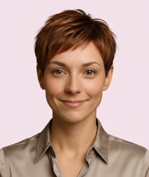 Chique pixie met verschillende lengtes door het haar
