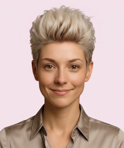 Moderne korte coupe voor vrouwen