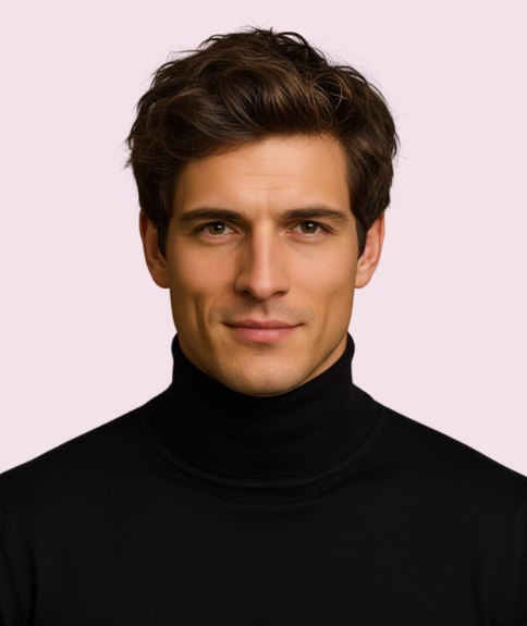 Herenkapsel met een naar boven gestyled voorstuk