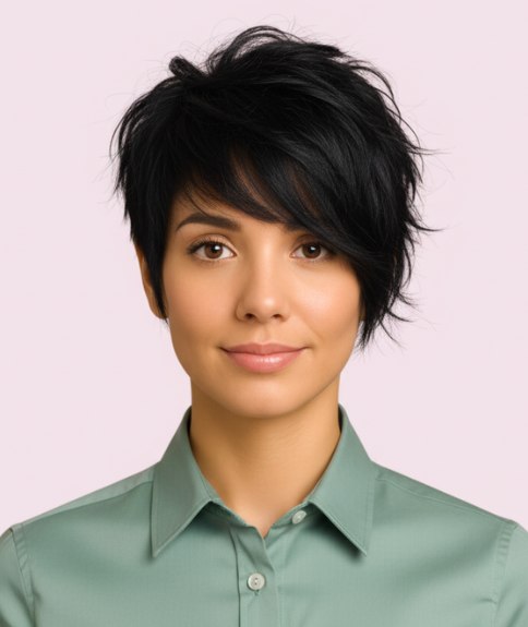 Nonchalant kort kapsel