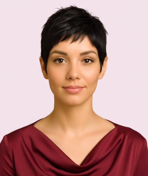 Korte pixie snit met laagjes en meerdere lengtes