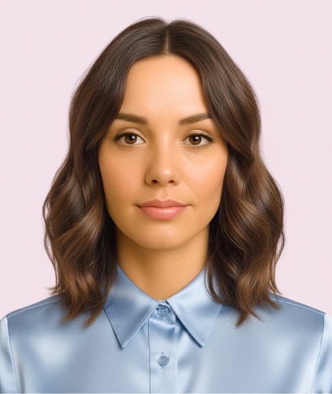 Schouderlange shag haarsnit met lagen van verschillende lengtes