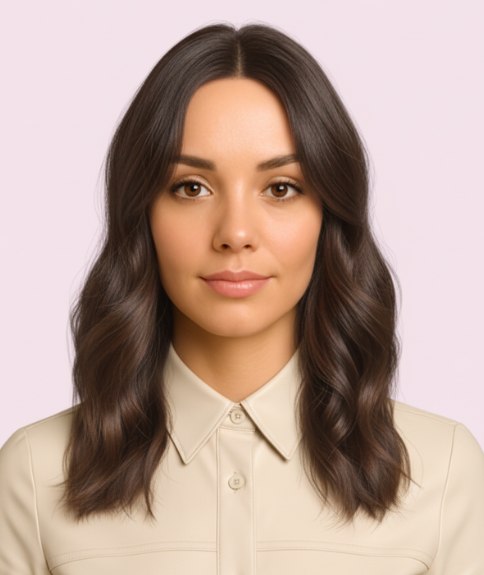 Lang prachtig kapsel met golvend haar