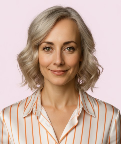 Gelaagd kapsel met een verbluffende lived-in blonde kleur