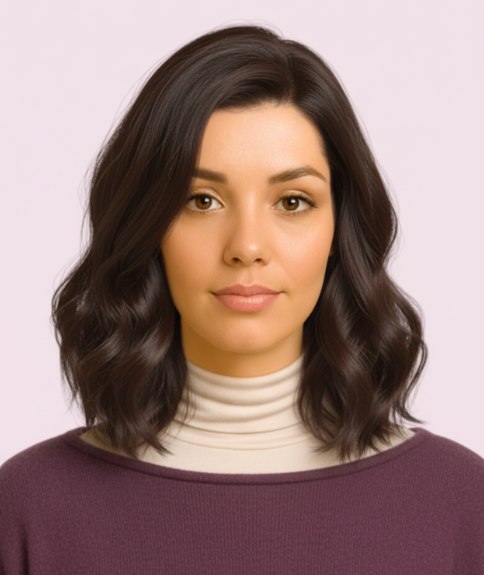 Haar met subtiele lagen op schouderlengte