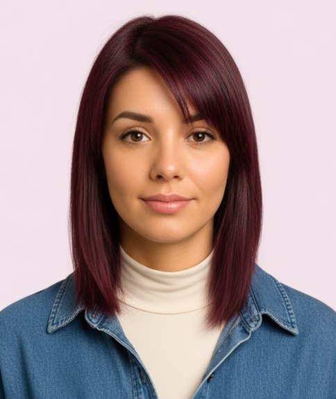 Halflang kapsel met lengte tot op de schouders