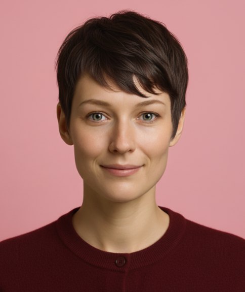 Kort maar niet te kort haar met een pony