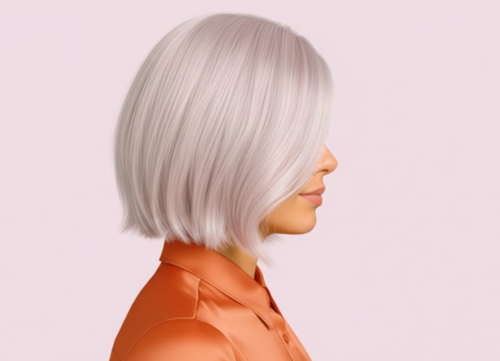 Asymmetrische bob – Zijaanzicht