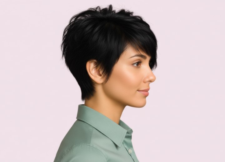 Kort haar met wilde styling